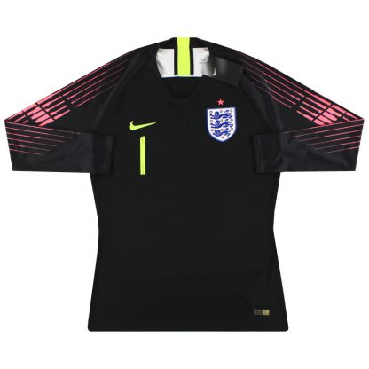 2018-20 England Nike Player Issue Goalkeeper Shirt #1 *As New* L - England / As New / Large
