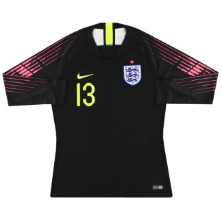 2018-20 England Nike Player Issue Goalkeeper Shirt #13 *As New* L - England / As New / Large