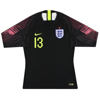 2018-20 England Nike Player Issue Goalkeeper Shirt #13 *As New* L - England / As New / Large