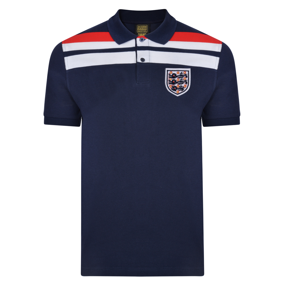 England 1982 Empire Navy Polo shirt - Retro England Shirts