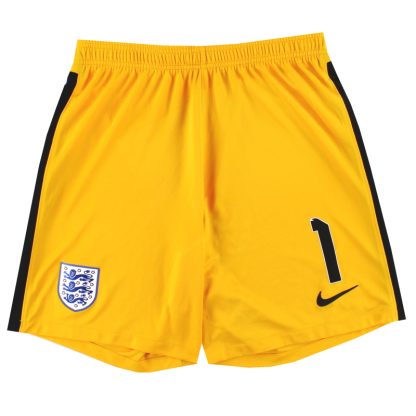 2020-21 England Nike Player Issue Goalkeeper Shorts #1 *As New* L