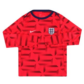 2023-24 England Nike Player Issue Pre-Match Shirt L/S - England / Excellent / Small