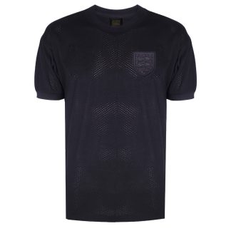 England 1970 Black Out No6 Retro Football Shirt