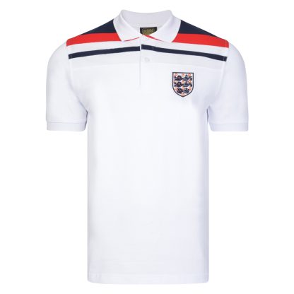 England 1982 Empire White Polo shirt