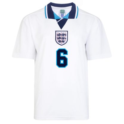 England 1996 Euro No6 Southgate Retro Shirt