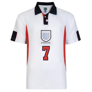 England 1998 World Cup Finals No7 Beckham Shirt