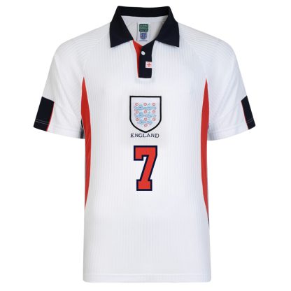 England 1998 World Cup Finals No7 Beckham Shirt