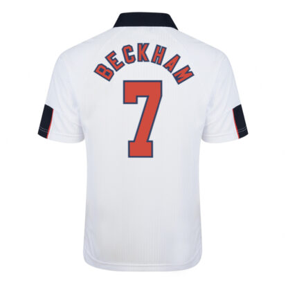 England 1998 World Cup Finals No7 Beckham Shirt