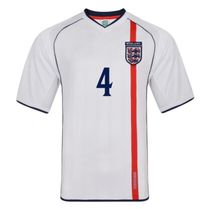 England 2002 No 4 Retro Football shirt