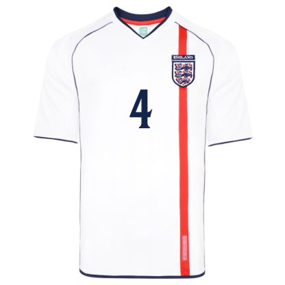 England 2002 No 4 Retro Football shirt