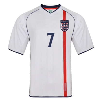 England 2002 No 7 Retro Football shirt