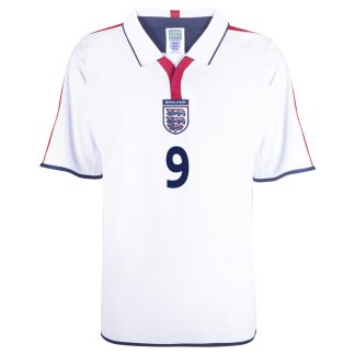 England 2004 No 9 Rooney Retro Football Shirt